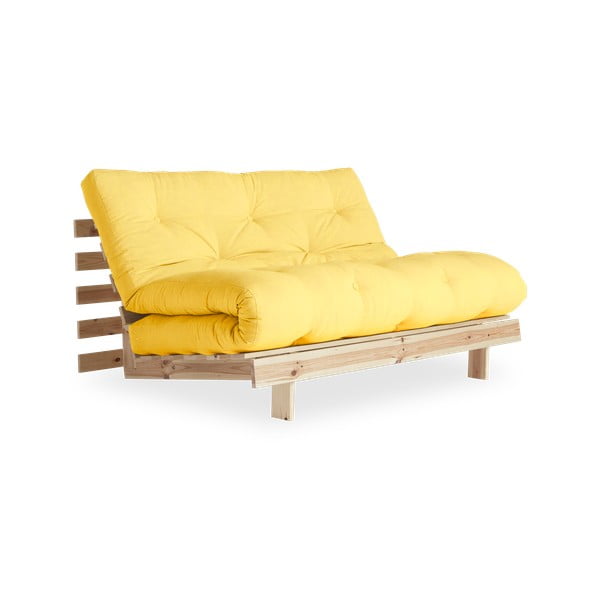 Divano letto giallo 140 cm Roots - Karup Design