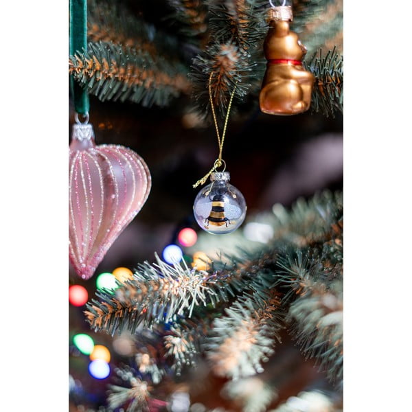 Set di palline di Natale in vetro fatte a mano 12 pz ø 3 cm Bee Mini – Sass & Belle-image-1