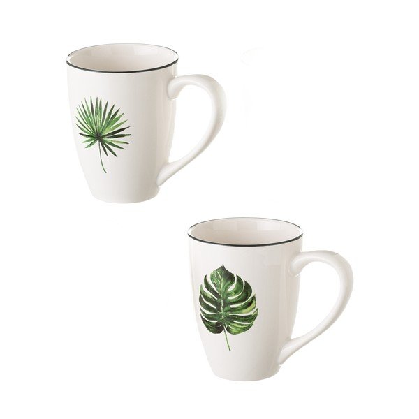 Sada 2 keramických hrnečků Unimasa Tropic, 350 ml