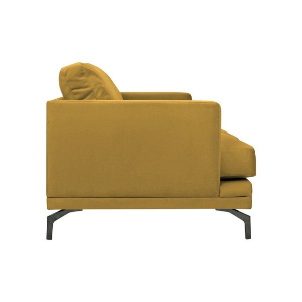 Žlutá pohovka s podnožím v černé barvě Windsor & Co Sofas Jupiter-image-2