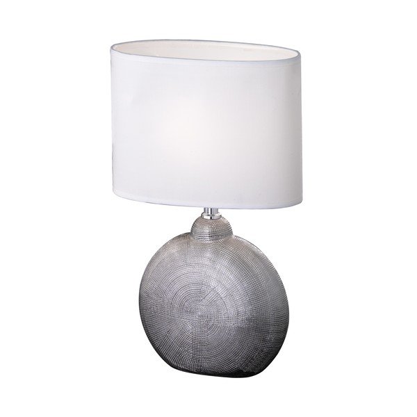 Bílá stolní lampa Fischer & Honsel Foro, výška 36 cm