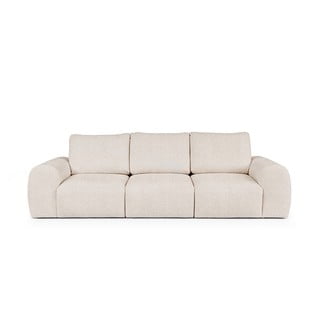 Divano color crema rivestito in bouclé 287 cm Mirel – Rodier