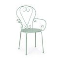 Sedia da esterno color menta in metallo Etienne – Bizzotto
