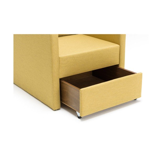 Poltrona gialla con contenitore Laila - Balcab Home-image-3