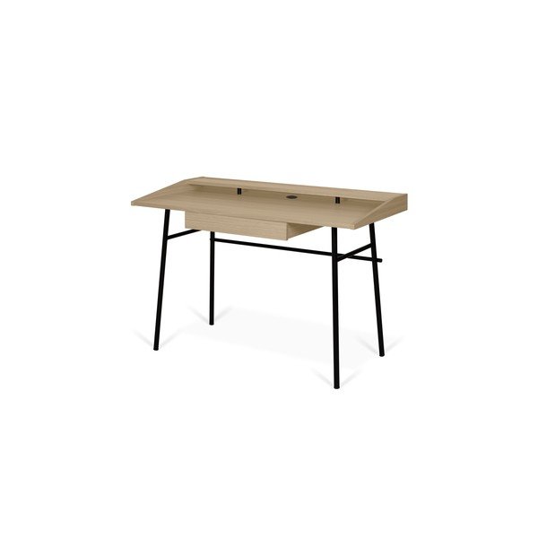 Tavolo da lavoro con piano in rovere 120x60 cm Ply - TemaHome-image-3