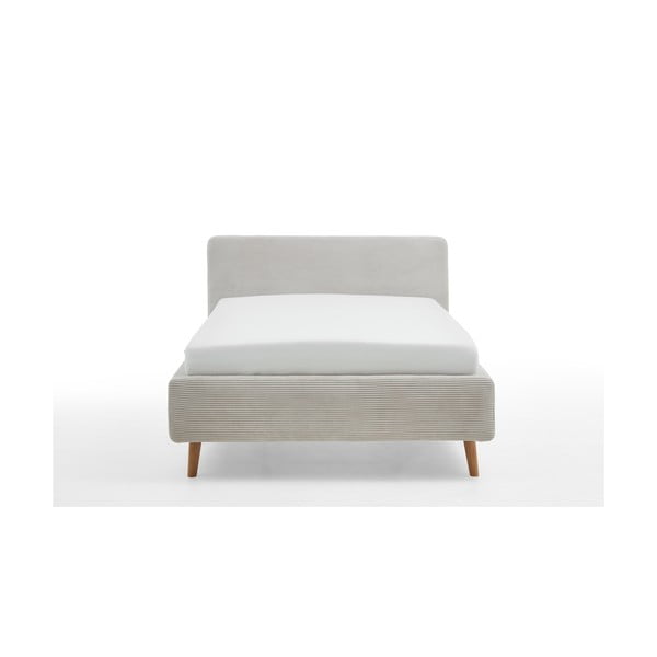 Letto singolo imbottito beige rete non inclusa 120x200 cm Mattis – Meise Möbel-image-4