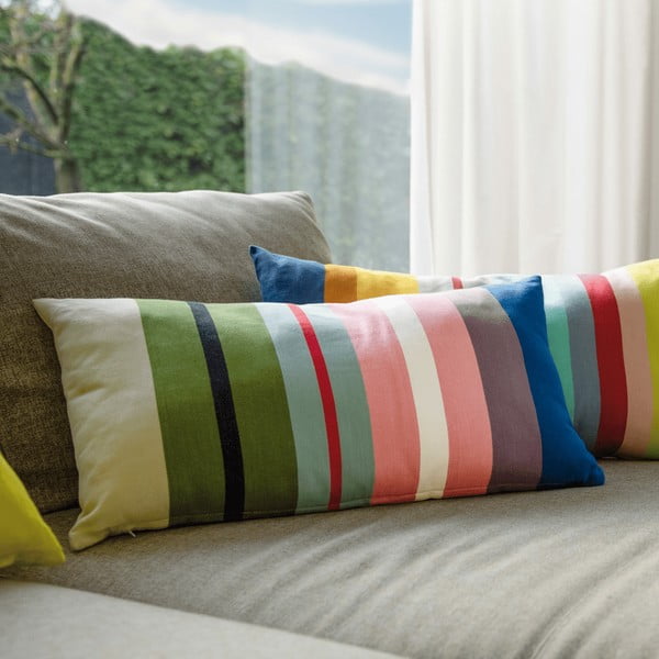 Cuscino decorativo in cotone Stripes , 60 x 30 cm Nepal - Remember-image-1