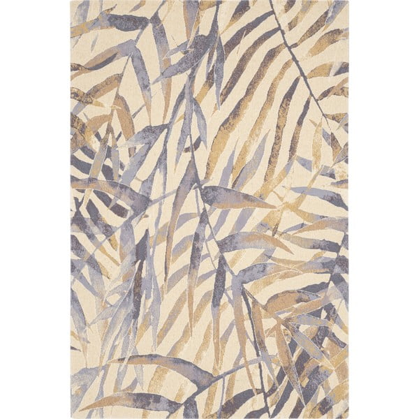 Tappeto in lana beige 200x300 cm Florid - Agnella
