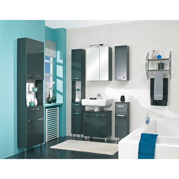 Mobile grigio scuro sotto il lavabo 50x62 cm Set 311 - Pelipal-image-2
