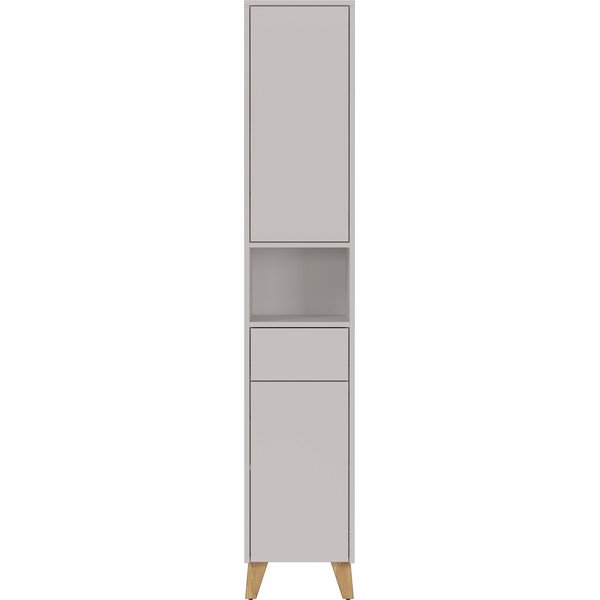 Mobile per bagno color crema opaco alto 33x181 cm Arnea – Germania-image-2