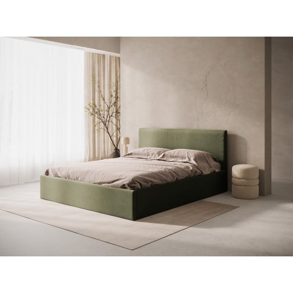 Testiera verde in imbottito 150,5x100 cm Remo – Micadoni -image-1