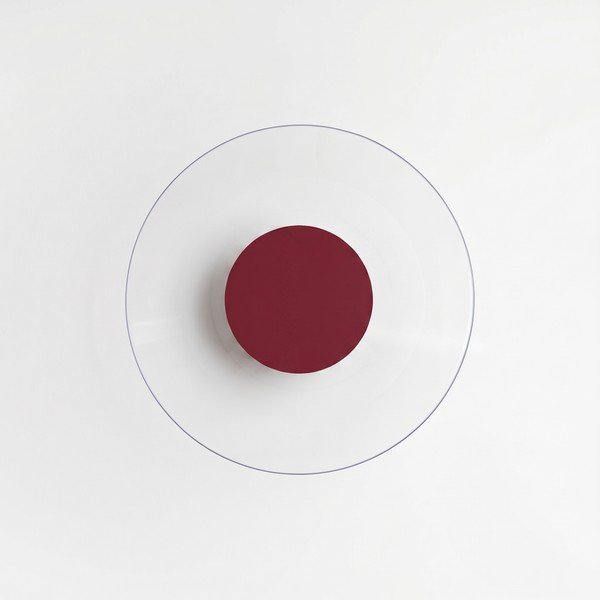 Lampada da parete LED burgundy 
in vetro acrilico
 ø 28 cm ASTRO – Thoro-image-3