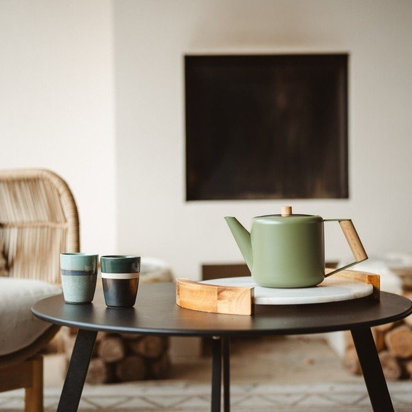 Teiera verde in acciaio inox 1,1 l Duet Boston – Bredemeijer-image-1