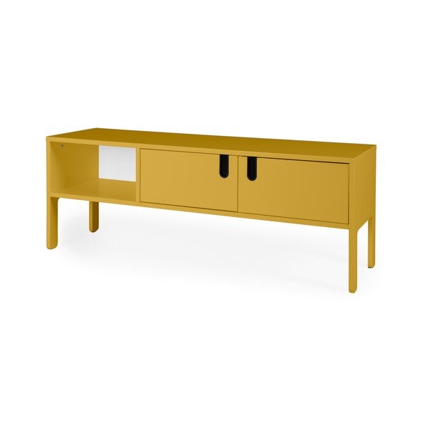Cassettiera TV gialla , larghezza 137 cm Uno - Tenzo-image-2