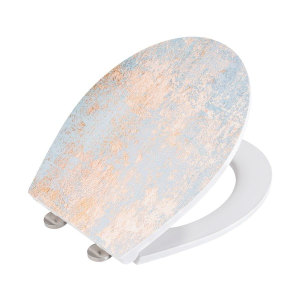 Sedile per WC con chiusura automatica 37,5 x 44,5 cm Agate - Wenko-image-2