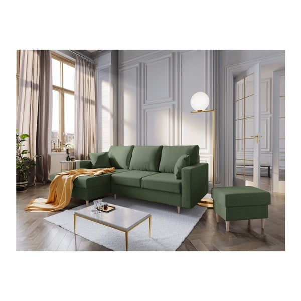 Pouf verde Aubrieta, 60 x 45 cm - Mazzini Sofas-image-4