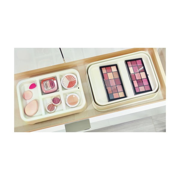 Organizzatore di trucchi bianco Eco Bin, 28,12 x 19,23 cm - iDesign-image-3