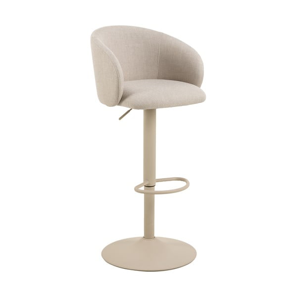 Sgabello da bar beige con altezza regolabile/con braccioli (altezza della seduta 86 cm) Eleanor – Actona