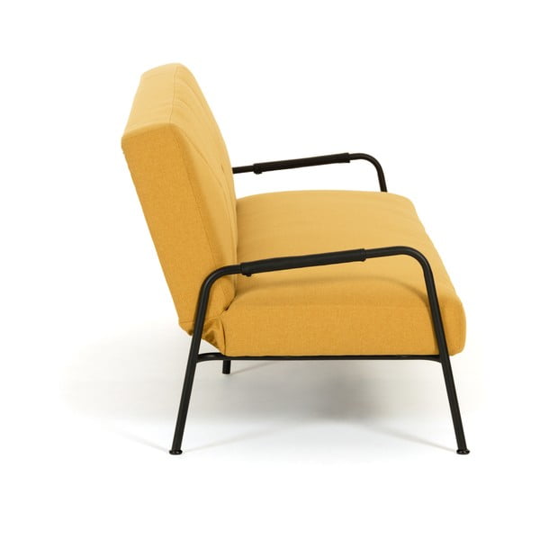 Divano letto giallo senape Neiela - Kave Home-image-3