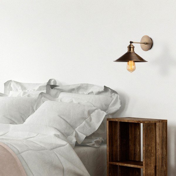 Lampada da parete dorata ø 24 cm Mueno – Opviq lights-image-1