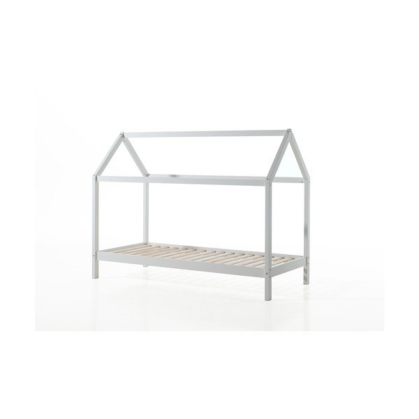 Letto per bambini in legno di pino bianco con letto estraibile e contenitore 90x200 cm DALLAS - Vipack-image-2