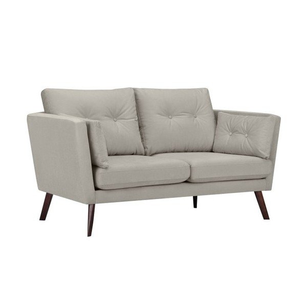 Divano 2 posti grigio chiaro Elena - Mazzini Sofas