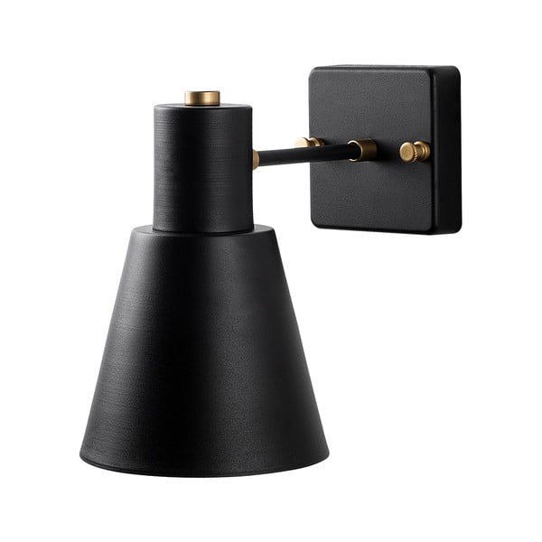 Lampada da parete in nero e oro ø 14 cm Funnel - Opviq lights