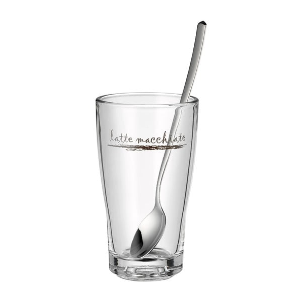 Bicchieri in vetro con cucchiai in colore argento in set da 6 280 ml - WMF-image-2