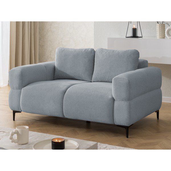 Divano blu polveroso 154 cm Helio – Ropez-image-2
