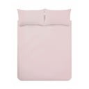 Biancheria da letto in cotone egiziano rosa Blush, 135 x 200 cm - Bianca