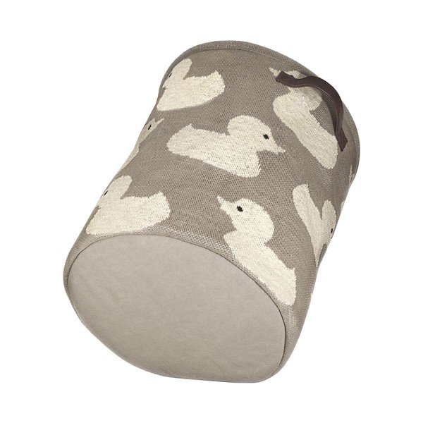 Anatra a cesto in cotone beige - Kindsgut-image-3