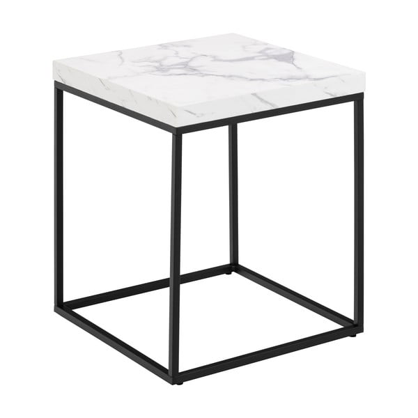 Tavolino con piano in marmo 40x40 cm Barossa - Actona-image-2