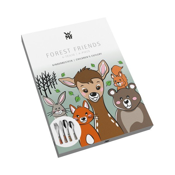 Posate per bambini argentata in acciaio inox 4 pz Forest Friends – WMF-image-1