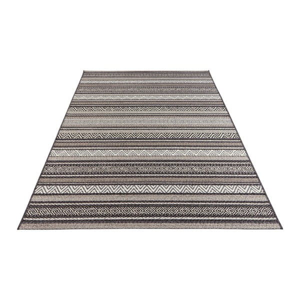 Černo-hnědý koberec vhodný i na ven Elle Decoration Bloom Rodez, 80 x 150 cm-image-4