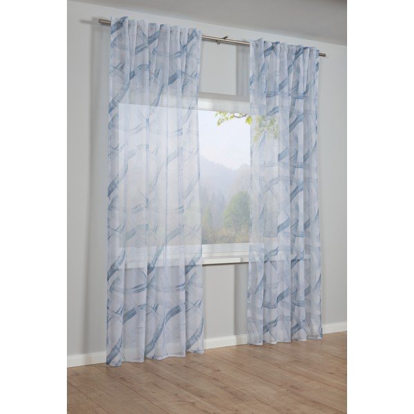 Tenda blu 245x140 cm Dolly-Voile - Gardinia-image-1