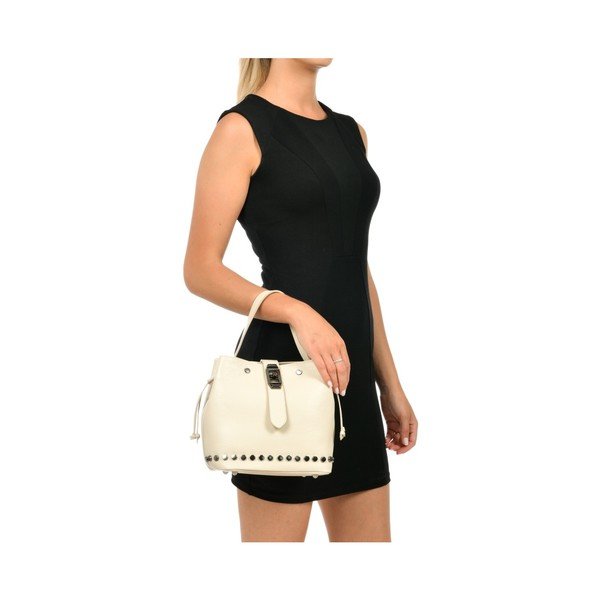 Béžová kožená kabelka Mangotti Bags Giulia-image-4