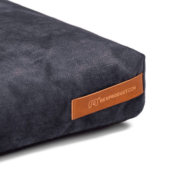 Materasso grigio scuro per cane in ecopelle 60x70 cm SoftPET Eco L - Rexproduct-image-2