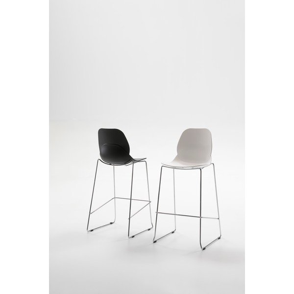 Set di 4 sedie da bar nere Greta - Marckeric-image-1