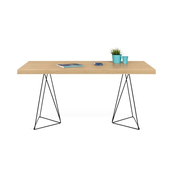 Tavolo con gambe nere , 160 x 90 cm Multi - TemaHome-image-2