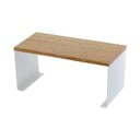 Ripiano aggiuntivo bianco/di colore naturale in metallo 30,5x14 cm Tosca – YAMAZAKI