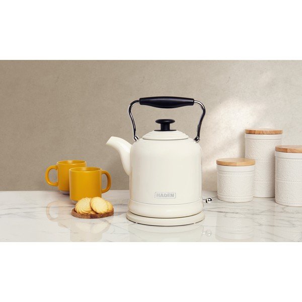 Bollitore color crema in acciaio inox 1,5 l Highclere – Haden-image-3