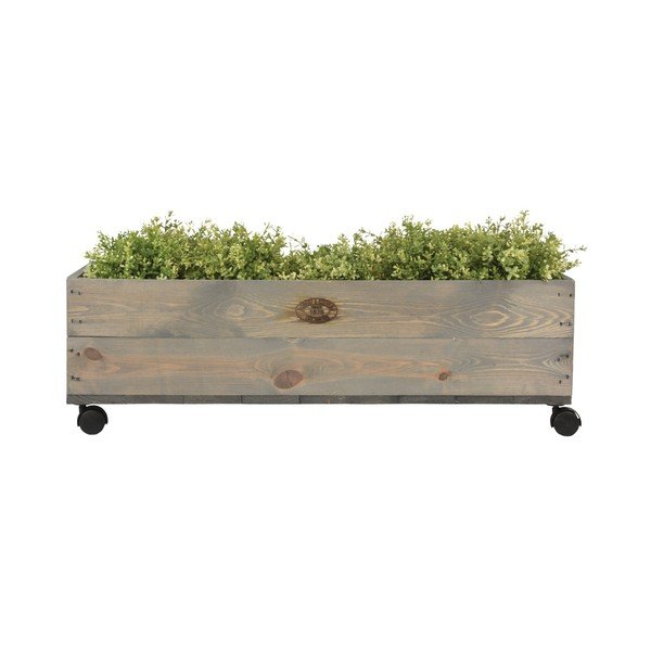 Truhlík na kolečkách z borovicového dřeva Esschert Design, šířka 79 cm