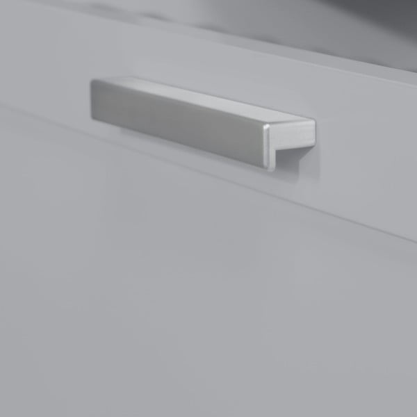 Cassettiera per bambini grigia con fasciatoio 87x100x75 cm Hamburg – Roba-image-3