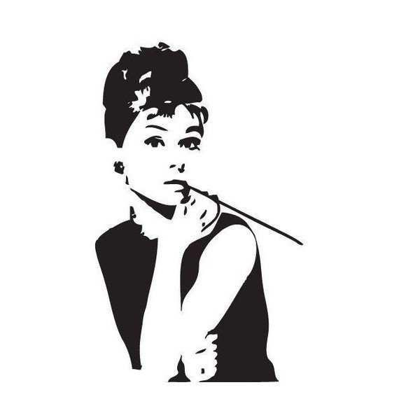 Samolepka Audrey Hepburn-image-1