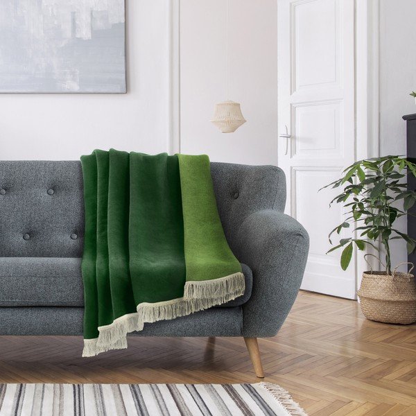 Coperta verde 200x150 cm Franse – Restilo-image-1