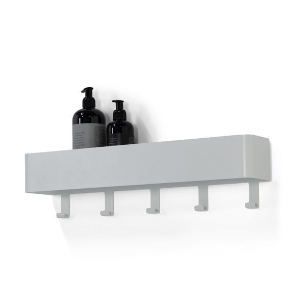 Mensola da bagno da parete bianca in acciaio Multi – Spinder Design-image-2