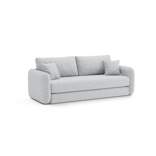 Divano grigio chiaro allungabile 225 cm – Micadoni -image-3
