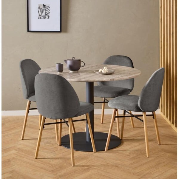 Sedia da pranzo grigia Sophia - Actona-image-1