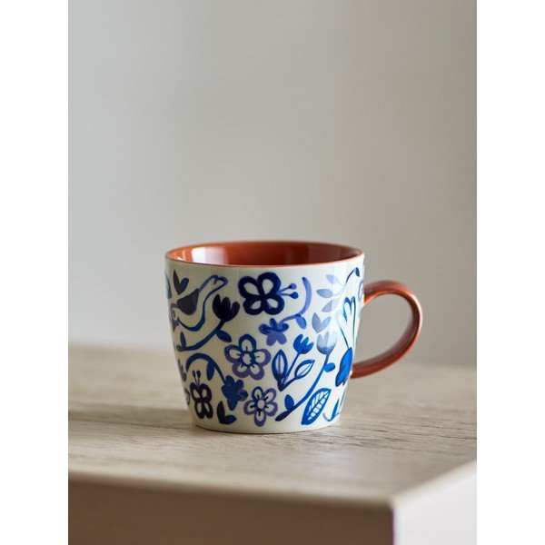 Tazze in set blu/color crema in gres 4 pz 300 ml Figuria – Bloomingville-image-1