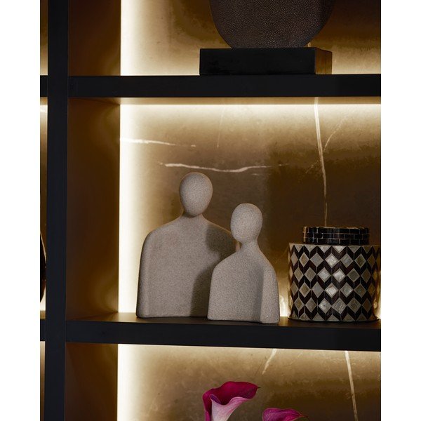 Statuetta in poliresina (altezza totale 21,5 cm) Head – Light & Living-image-1